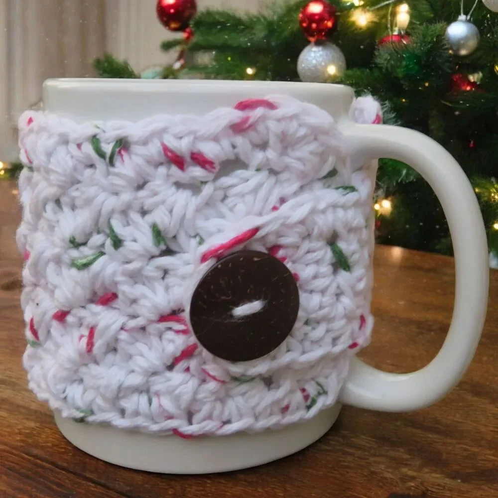 Crocheted Cup Cozy Handmade Coffee Mug or Tea Warmer